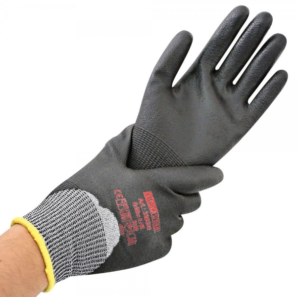 Schnittschutzhandschuhe Cut Safe von Franz Mensch, schnittfest, 3/4 PU-Beschichtung 10x10 Paar