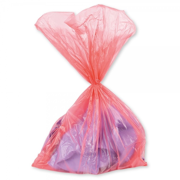 Wäschebeutel Easy Care aus HDPE mit wasserlöslicher Mittelnaht, 83 Liter, 71x42 cm, rot, 4x50 Stück
