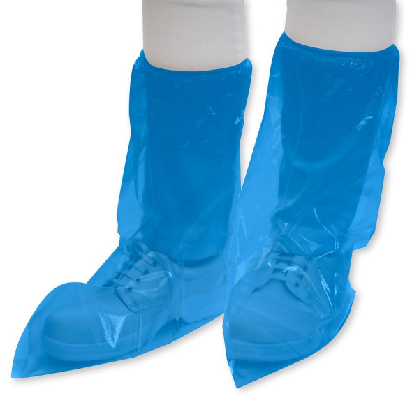 Überstiefel Eco PE – wasserdichte Einweg-Schutz-Überstiefel aus Recycling-PE, 1x500 Stück