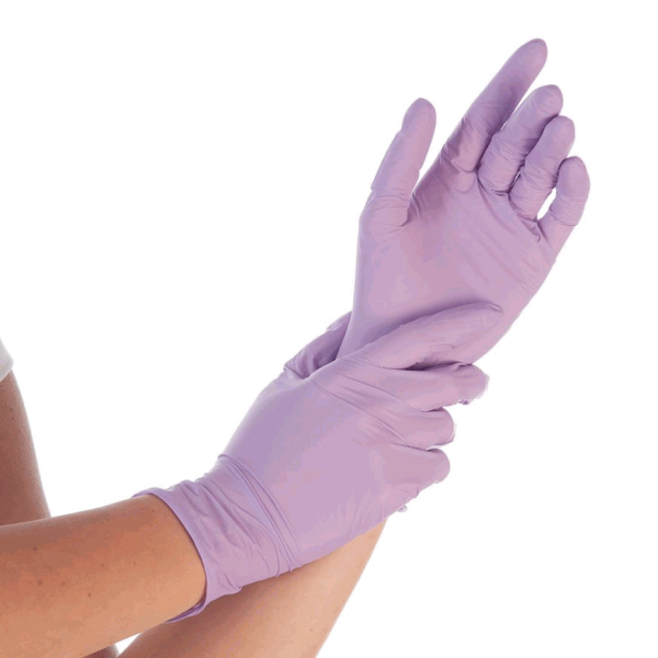 Nitril-Handschuhe puderfrei violett SAFE LIGHT von HYGOSTAR - VE 10x100 Stück