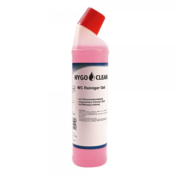 WC Reiniger Gel „Zitrus“ - gegen Kalk & Urinstein | Materialschonender Sanitärreiniger, 0,75 l, 12x1