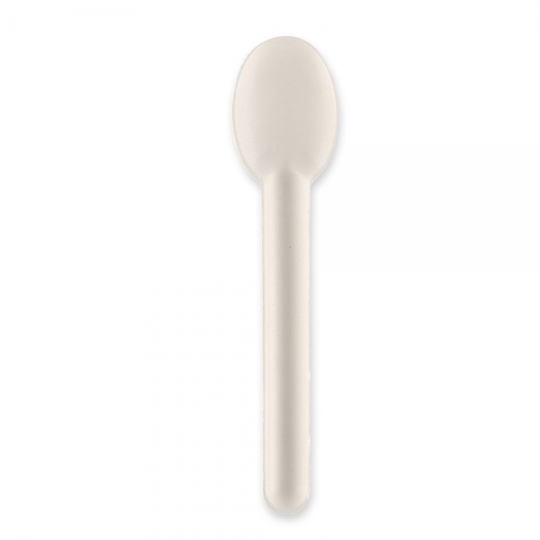 Bio Löffel aus Zuckerrohr, 16 cm – nachhaltiges, biologisch abbaubares Einwegbesteck, 20x50 Stück