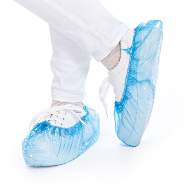 Überschuhe für Hygomat PE Blau 46 cm | Einweg Überschuhe für Hygomat Spendersystem, 10x110 Stück