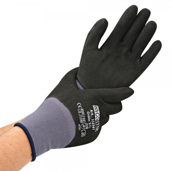 Feinstrickhandschuhe Ergo Flex 4/4-beschichtet mit Nitril-PU-Vollbeschichtung – 10x12 Paar
