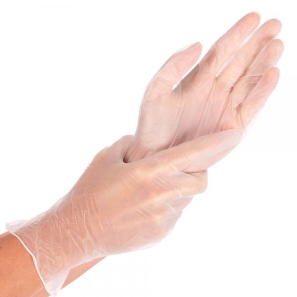 Vinyl-Handschuhe weiß puderfrei IDEAL LIGHT von HYGONORM - VE 10x100 Stück