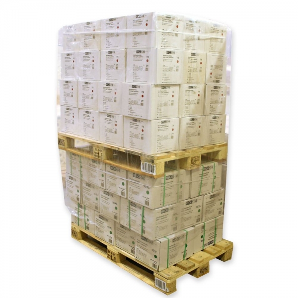 Palettenhauben LDPE ca. 50my 1250+1000x2100 mm, wasserdichte Schutzfolie, 1x20 Stück