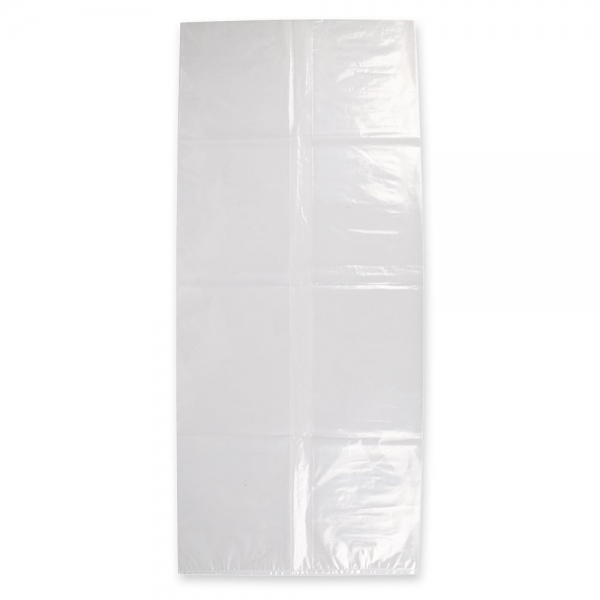Seitenfaltenbeutel LDPE 550 + 500 x 1300 mm, hygienisch, wasserdicht, 500 Stück