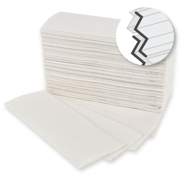 Eco 1-lagige Papierhandtücher Zellulose/Recycling-Mix, Interfold, FSC®-Recycled, 1x3750 Stück