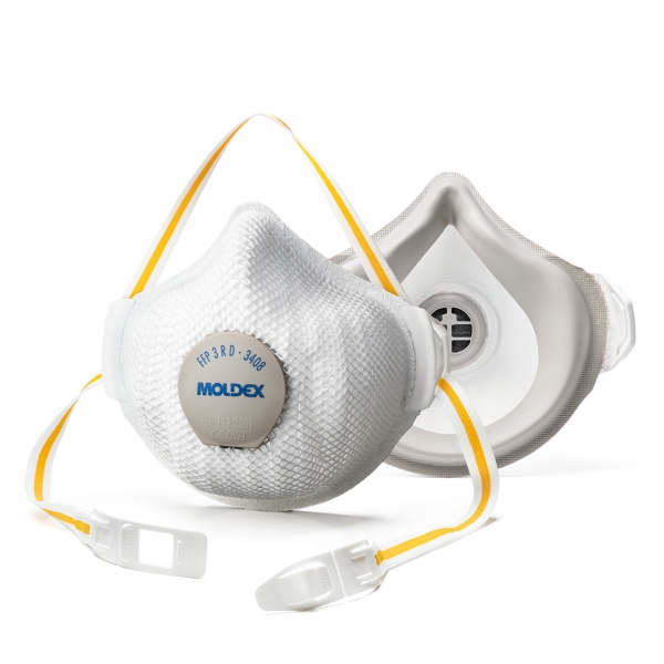 Moldex Air Plus FFP2 R D Atemschutzmaske 330801 – 5 Stück – Wiederverwendbar, TPE-Dichtlippe