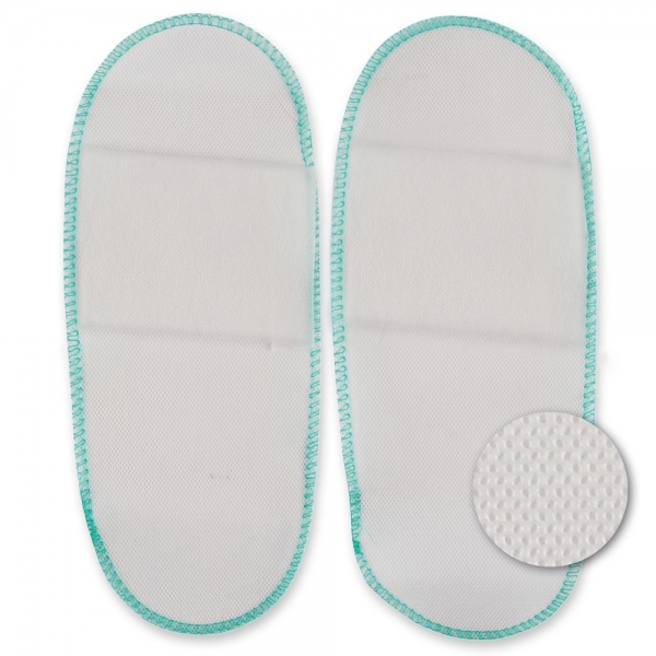 Leichte weiße Einweg-Slipper, offen, 2-lagiges PP-Vlies, 10x100 Paar