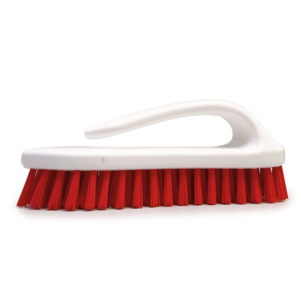 Franz Mensch Scheuerhandbürste – 18 cm, harte Fasern & Handschutzbügel, 1x4 Stück