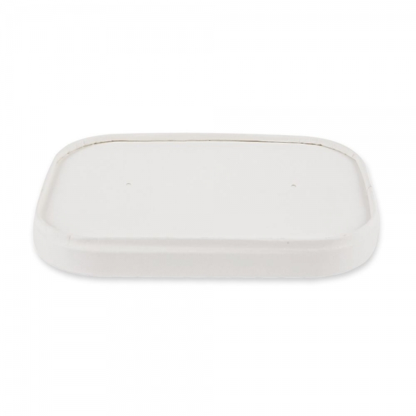 Bio Deckel Only Paper für Schalen Takeaway aus Pappe – plastikfrei, recyclebar, 6x50 Stück