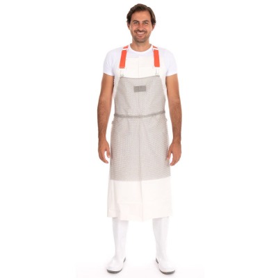 TopTie Denim Vorbinder-Schürze Unisex – Mit 2 Taschen, 65% Baumwolle, Verstellbare Träger (ca. 48x60 Cm)