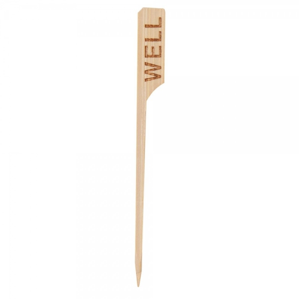 Franz Mensch Bambus Steakmarker 90 mm - Bio Foodmarker zur Garstufenerkennung, 40x250 Stück