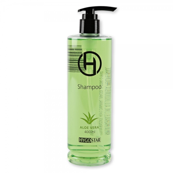 HYGOSTAR Shampoo Aloe Vera 400ml Pumpspender – Hygienisch Dosiertes Hotel-Shampoo, 2x15 Stück