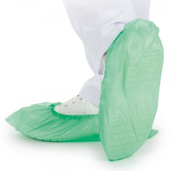 Schuhüberzieher grün 25 my - Überschuhe ECO von HYGONORM - VE 2000 Stück