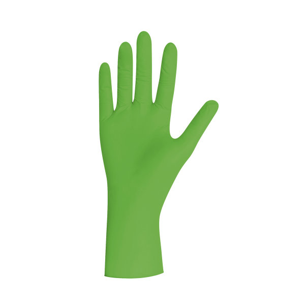Nitril-Handschuhe grün puderfrei GREEN PEARL von UNIGLOVES - VE 1000 Stück