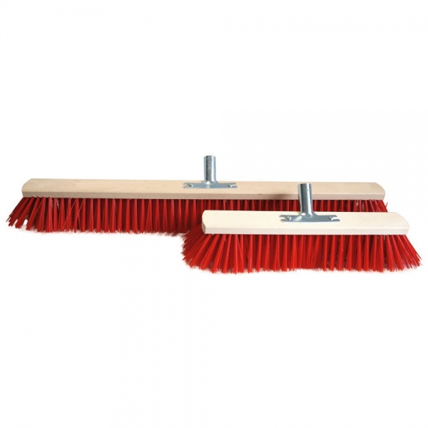 Saalbesen „Elaston“ – hitzebeständig und formstabil mit PVC-Borsten | Robuster 40 cm Besen 5x1 Stück
