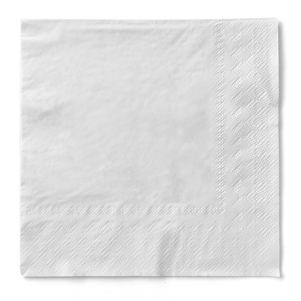 Serviette aus GMI Tissue , 3-lagig , 33 x 33 cm, 1/4 Falz, 100 Stück