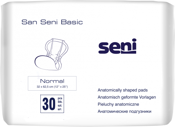 Inkontinenzvorlagen SAN SENI BASIC Normal, weiß - VE 30 Stück