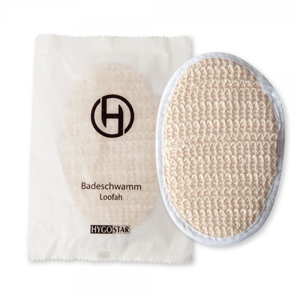 Luffa-Schwamm 14,5 x 10 cm, natur von HYGOSTAR - VE 500 Stück