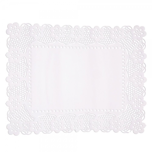 Tortenspitzen fettdicht weiss 47 x 32 cm - 1000 Stck.