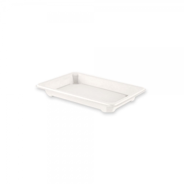 Franz Mensch Bio Sushi Trays aus Zuckerrohr – Kompostierbar, fettbeständig, 10x50 Stück