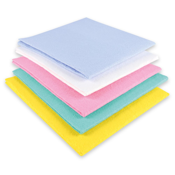 Mehrzwecktücher-Set Tetra Premium aus Viskose/PP – 5-Farbiges Hygienesystem, 1x250 Stück