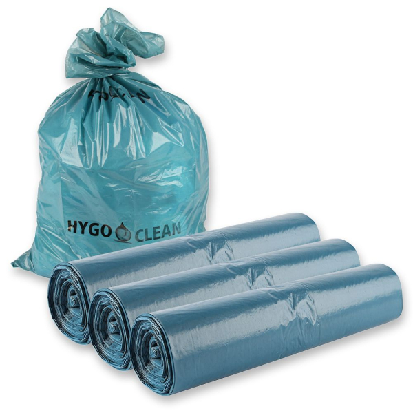 Franz Mensch Müllsäcke 120 Liter LDPE 45 my Blau – 3x75 Stück