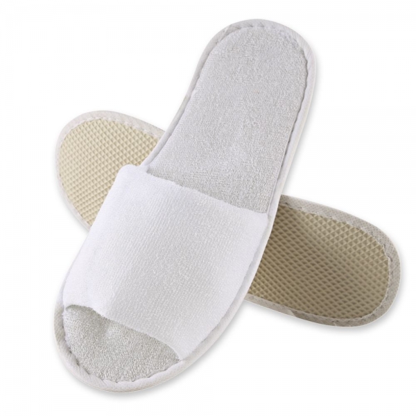 Hotel-Slipper offen weiß 28,5 cm CLASSIC von HYGONORM - VE 100 Paar Verkaufs-Tray einzeln Verpackt