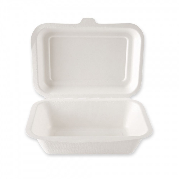BIO Lunchbox HAMBURGER rechteckig 18,5x13,5x6,5cm von NATUREStar- VE 500 Stck.