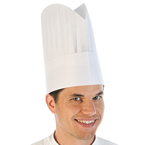 Hygostar Papier EUROPA Kochmütze Einheitsgröße Gastronomie weiß 25 Stück 