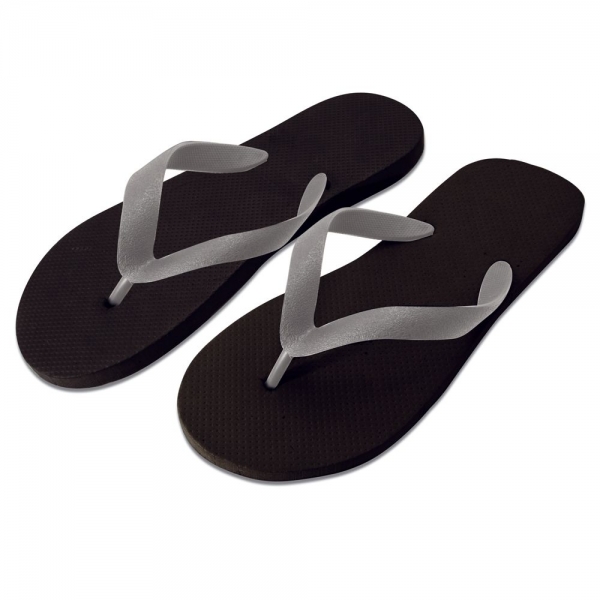 Herren Flip Flops schwarz – wasserdichte EVA-Sohle, Einheitsgröße 41–46, Hotel & Wellness, 50x1 Paar