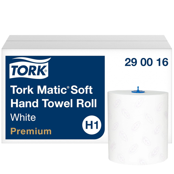 Tork Matic Rollenhandtuch Premium, weiß, Papier – 2-lagig, 6 Rollen x 100 lm extra weich
