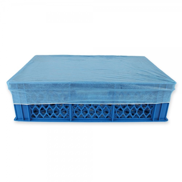 Abdeckhaube PP blau 60 x 40 x 7,5 cm HYGOSTAR - VE-