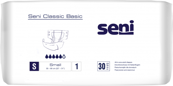 Seni CLASSIC BASIC - Windeln mit Außenfolie, Gr. L