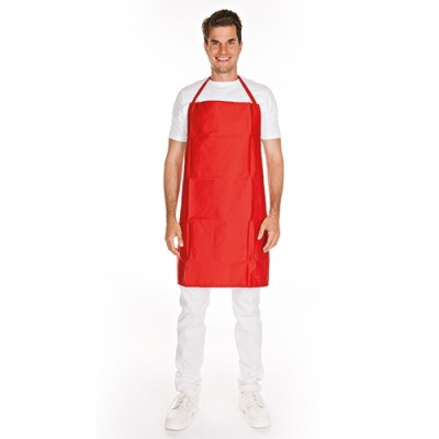 TopTie Schürze Aus Denim-Stoff – Taillenschürze Mit 2 Taschen, Verstellbar, Unisex, 48x60 Cm