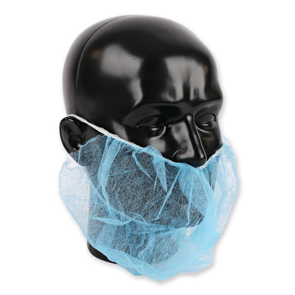 Bartschutz mit Ohrschlaufen Large – lebensmittelechter Einweg-Bartschutz aus PP-Vlies, 1x1000 Stück