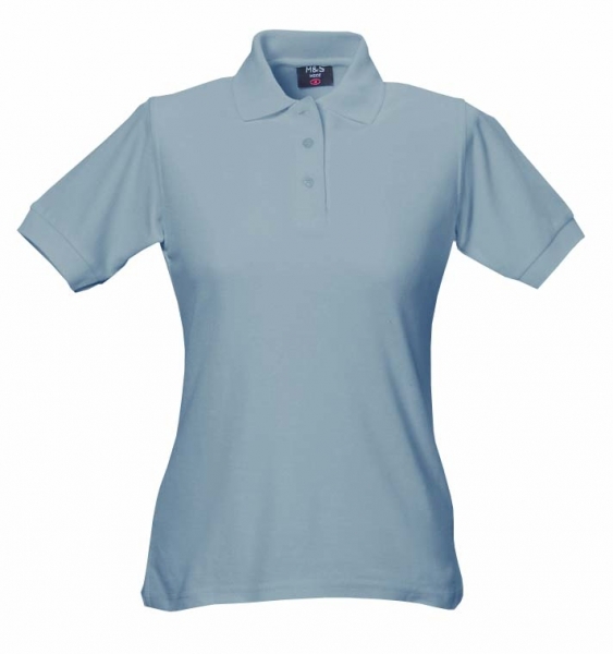 Damen Polo-Shirt grau XS - 5XL